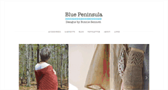 Desktop Screenshot of bluepeninsulaknits.com